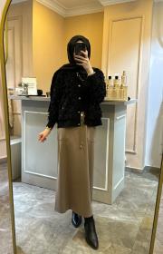 sentez elenna cep detaylı çan etek vizon 3