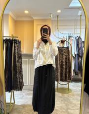 sentez nuve balon etek siyah 4