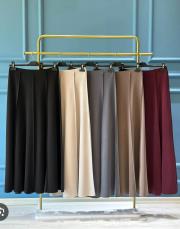 sentez safir parçalı çan etek siyah