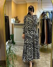 2579 zebra elbise zebra