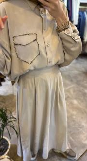 tuniği boncuk işlemeli etekli takım taş 2