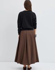 yuvarlak yaka düğmeli triko hırka siyah 2