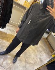 tek cepli ve işlemeli queen tunik gri 2