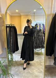 ghisa fır fır detaylı etekli takım siyah 4