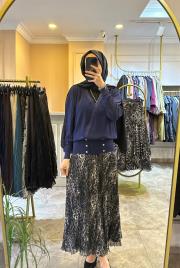 ghisa kruvaze kapamalı merserize hırka lacivert 3