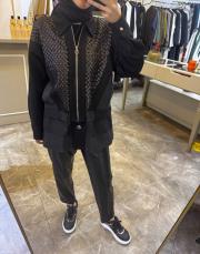 ghisa payet işlemeli bomber ceket siyah 3