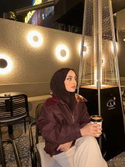 kadriye baştürk fermuarlı deri yakalı ceket mürdüm 2