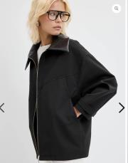 kadriye baştürk fermuarlı deri yakalı ceket siyah 2