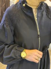 ceremony dantel detay trençkot lacivert 3