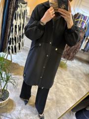 ceremony önü çıt çıtlı kapüşonlu çelik garnili dubai kap siyah 3