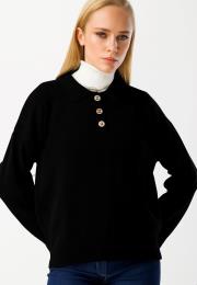 ghisa triko bluz siyah