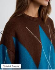 kadriye baştürk baklava desenli triko kazak kahve 3