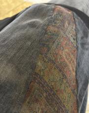 ghisa etnik desen detaylı ipek takım siyah 8