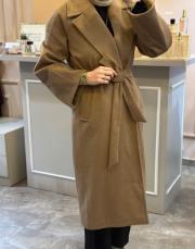 ceremony arkası fermuar detaylı kaşe kaban camel