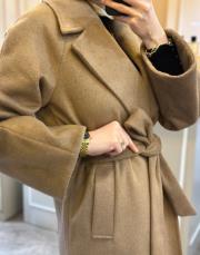 ceremony arkası fermuar detaylı kaşe kaban camel 2