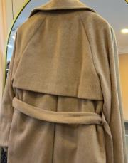 ceremony arkası fermuar detaylı kaşe kaban camel 5