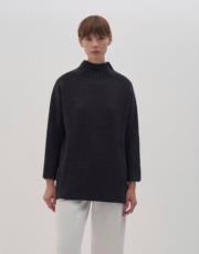 dik yaka triko kazak antrasit