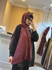 wennora paris collection halkalı desen bordo