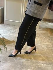 sentez love yandan fermuarlı pantolon siyah 2