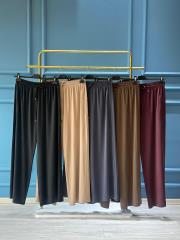 sentez doha yanı nervürlü pantolon bej