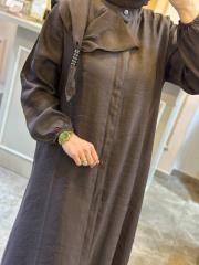 lissmore omuzdan aksesuar detaylı gizli fermuarlı kap kahve 3