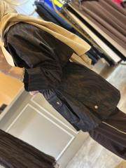 ghisa zebra desen belden büzmeli fermuarlı kaban kahve 2