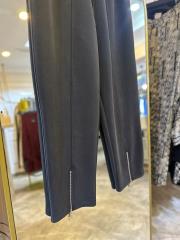 sentez aster ön paça fermuarlı pantolon siyah 2