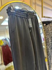 sentez aster ön paça fermuarlı pantolon siyah 3