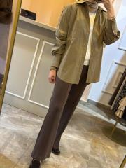 sentez meri rahat pantolon kahve