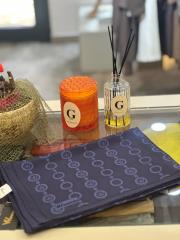 wennora royal shıne şal %100 ipek lacivert