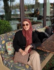 wennora royal shıne şal %100 ipek bordo