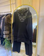 ceremony nakışlı evita takım siyah