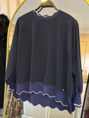 ghisa tasarım rahat tunik lacivert 2