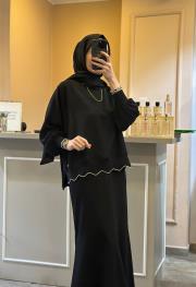 ghisa tasarım rahat tunik siyah