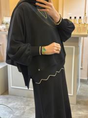 ghisa tasarım rahat tunik siyah 3