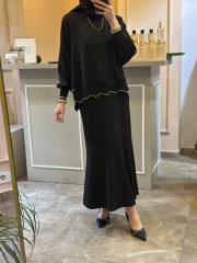 ghisa tasarım rahat tunik siyah 4