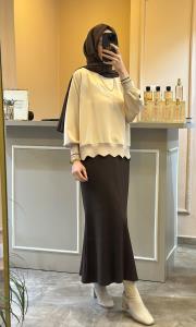 ghisa tasarım rahat tunik bej