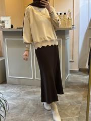 ghisa tasarım rahat tunik bej 3