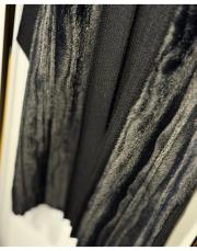 ghisa kürk detaylı triko hırka siyah 7