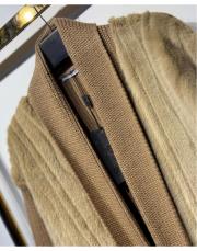 ghisa kürk detaylı triko hırka camel 6