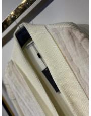 ghisa kürk detaylı triko hırka ekru 6