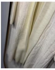 ghisa kürk detaylı triko hırka ekru 7