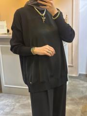 ghisa kolları merserize tunik siyah 2