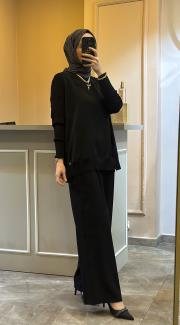 ghisa kolları merserize tunik siyah 3