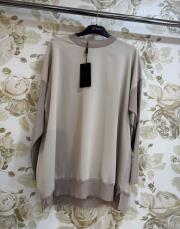 ghisa kolları merserize tunik bej