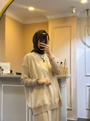 ghisa kolları merserize tunik bej 4