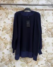 ghisa kolları merserize şerit detaylı tunik lacivert