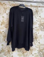 ghisa kolları merserize şerit detaylı tunik siyah