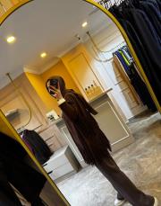 ghisa püsküllü triko hırka kahve 3