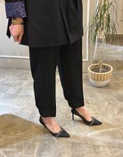 sentez sidney önü arkası nevlülü pantolon siyah 2